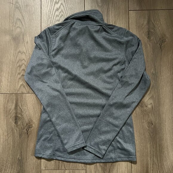 The North Face Dark Heather Gray Quarter Zip Long Sleeve Size XS - Picture 4 of 4